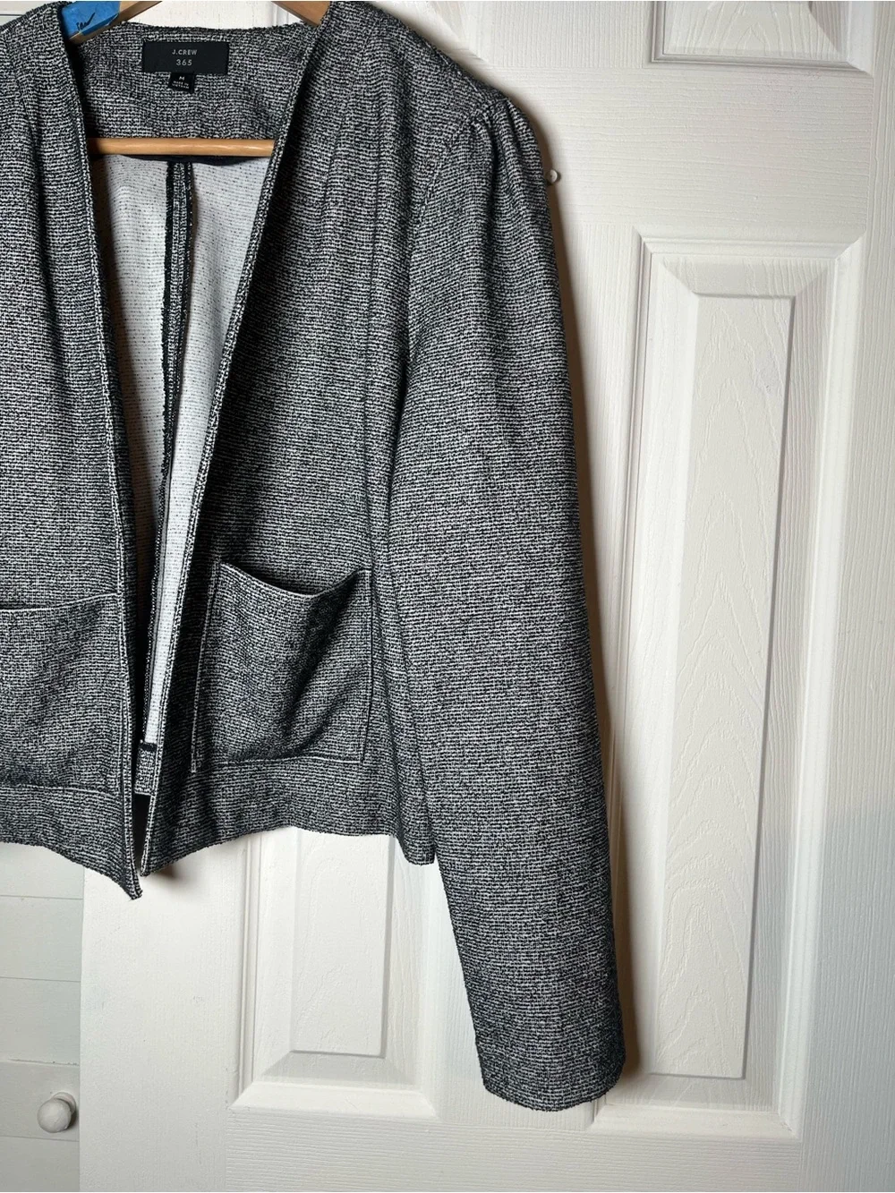 J.Crew 365 Black & Grey Business Casual Blazer Size Medium